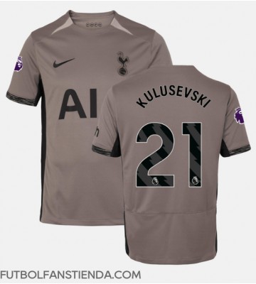 Tottenham Hotspur Dejan Kulusevski #21 Tercera Equipación 2023-24 Manga Corta